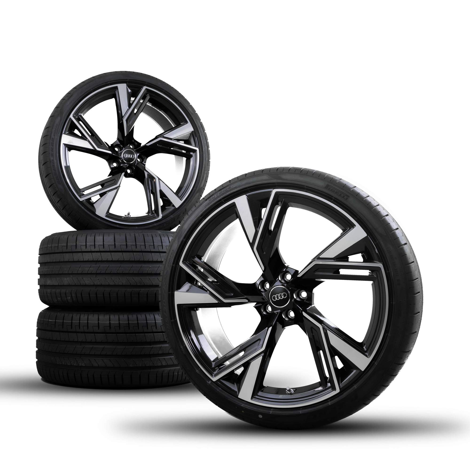 Cerchi Audi 22 pollici RS6 RS7 4K C8 pneumatici estivi trapezoidali ruote